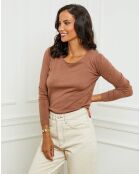 Pull en Cachemire mélangé Juliette camel