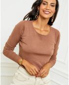 Pull en Cachemire mélangé Juliette camel