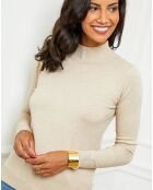 Pull en Cachemire mélangé Jade beige