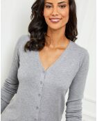 Gilet en Cachemire mélangé Yasmine gris