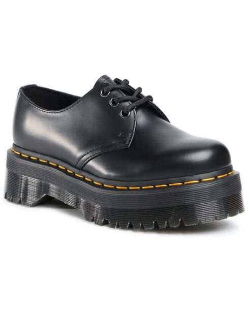 Derbies en Cuir 1461 Quad noires