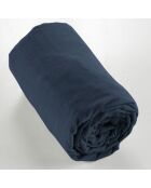 Drap housse  Flanelle Candice bleu