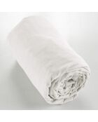 Drap housse  Flanelle Candice blanc