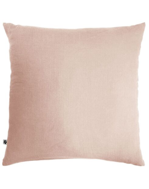 Taie d'oreiller  Gaze de Coton Gaïa rose