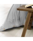 Housse de couette  Flanelle Candice gris chambré
