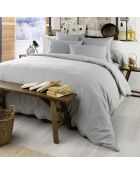 Housse de couette  Flanelle Candice gris chambré