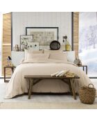 Housse de couette  Flanelle Candice beige
