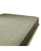 Drap housse Gaze de Coton Gaïa kaki