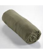 Drap housse Gaze de Coton Gaïa kaki