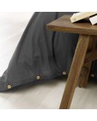 Housse de couette  Flanelle Candice anthracite