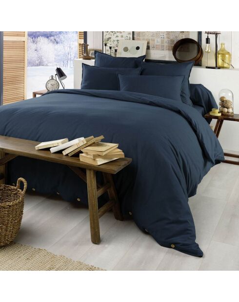 Housse de couette  Flanelle Candice bleue