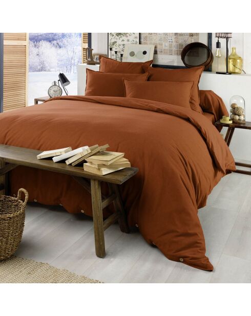 Housse de couette  Flanelle Candice orange
