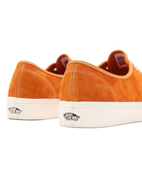 Sneakers en Velours de Cuir Authentic orange