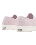 Sneakers en Velours de Cuir Authentic roses