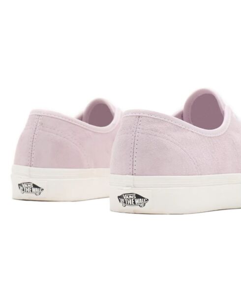 Sneakers en Velours de Cuir Authentic roses