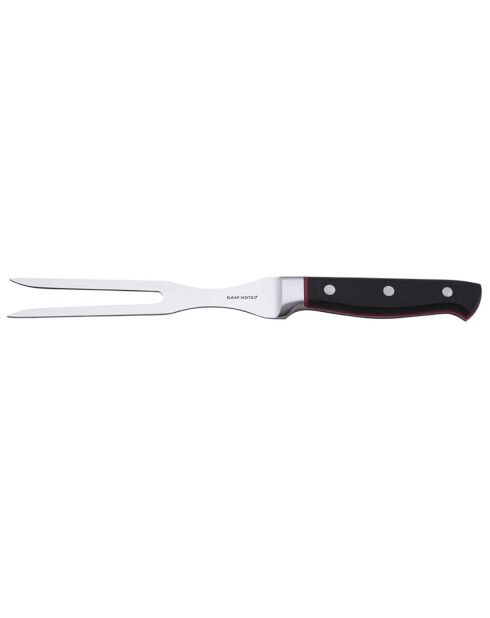Fourchette à viande Hiro noir/rouge  - 30.5 cm