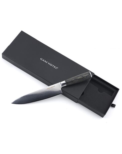 Couteau chef Damarus noir - 32 cm