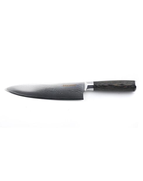 Couteau chef Damarus noir - 32 cm