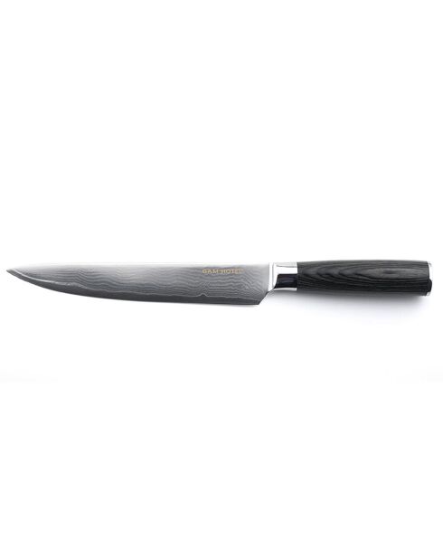 Couteau trancher Damarus noir - 32.5 cm