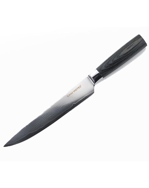 Couteau trancher Damarus noir - 32.5 cm