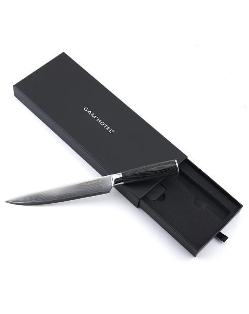 Couteau trancher Damarus noir - 32.5 cm