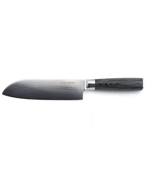 Couteau santoku Damarus noir - 29.5 cm