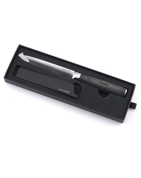 Couteau office Damarus noir - 23 cm