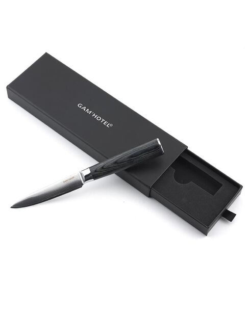Couteau office Damarus noir - 23 cm