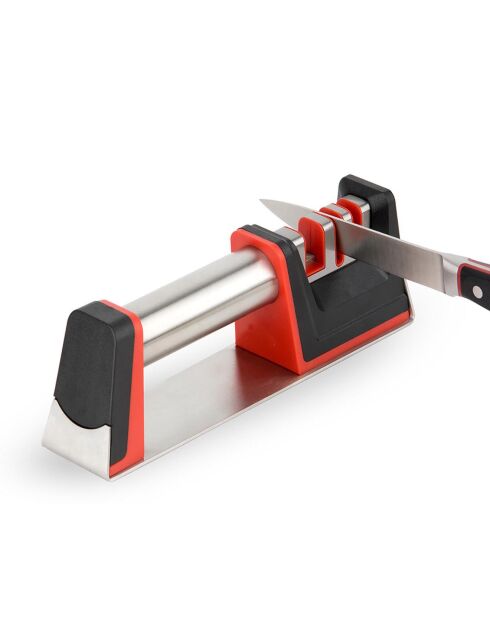 Aiguiseur 3 systèmes d'affûtage Hiro  noir/rouge