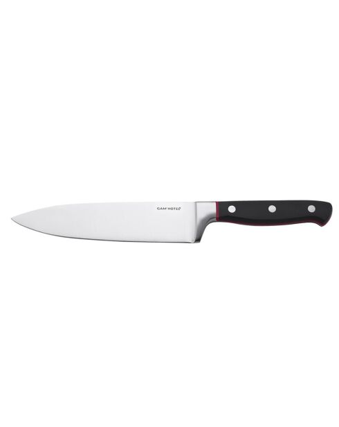 Couteau de chef Hiro noir/rouge  - 27 cm