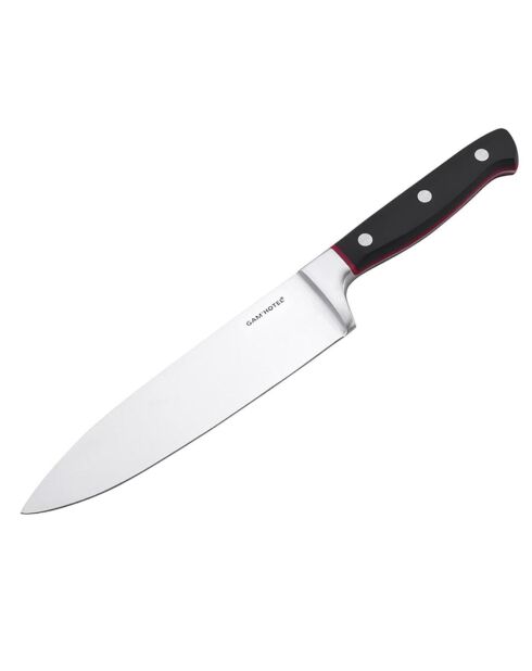 Couteau de chef Hiro noir/rouge  - 27 cm