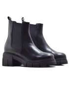 Chelsea Boots en Cuir Katlyn noires - Talon 6 cm