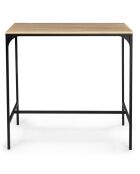 Ensemble Memphis Table Bar + 4 Tabourets bois/noir