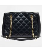 Bolso de hombro Pauline de piel negra - 28x19,5x12 cm