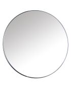 Miroir rond loft contour etain noir - D.92 cm