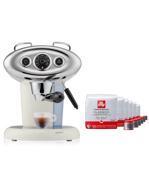 Machine X7.1 Iperespresso blanche + 6x18 capsules Iperespresso Classico
