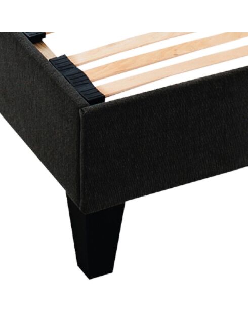 Sommier en Kit Tissu gris anthracite - 90x200 cm