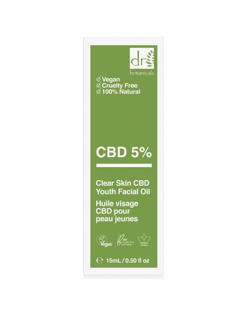 Olio viso CBD per pelli giovani - 15ml
