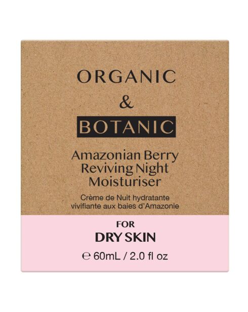 Hydraterende en verkwikkende nachtcrème met bessen uit de Amazone - 60 ml