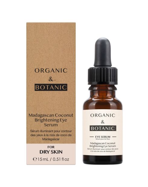 Sérum contour des yeux à la noix de coco de Madagascar - 15 ml
