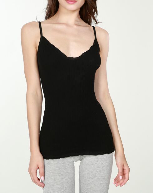 Top en Coton noir