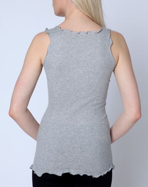 Top en Coton larges bretelles gris