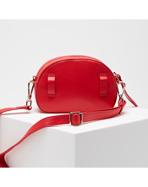 Petit sac bandoulière en Cuir Mini Bag rouge 19x12x6 cm