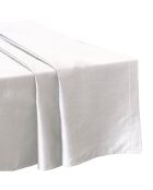 Drap plat 100% Satin de Coton blanc