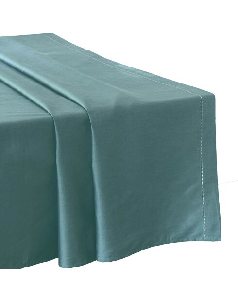 Drap plat 100% Satin de Coton céladon