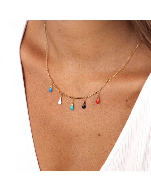 Collier Amalia en Laiton doré