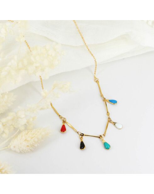 Collier Amalia en Laiton doré