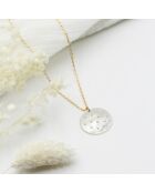 Collier Constellation en Laiton doré & Nacre