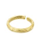 Bague ajustable Mini Croisillon en Laiton doré