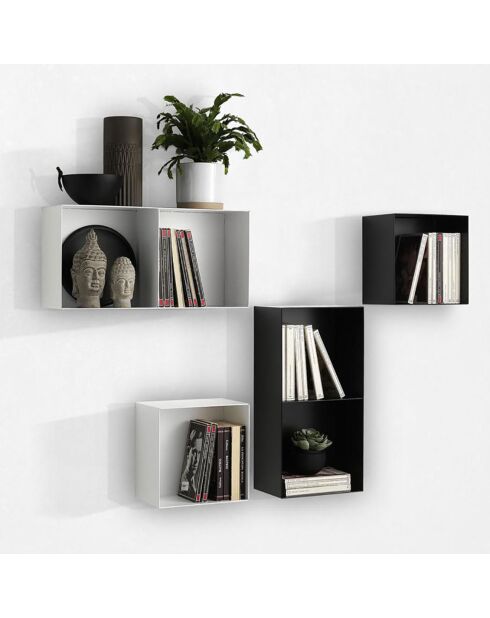 Élément mural Riino 1 noir  - 27.5x18x27.5 cm